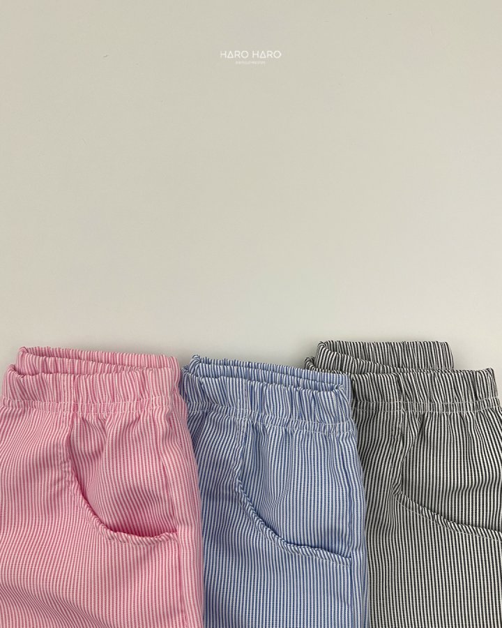 Haro Haro - Korean Children Fashion - #kidsshorts - Marine Stripe Pants - 10