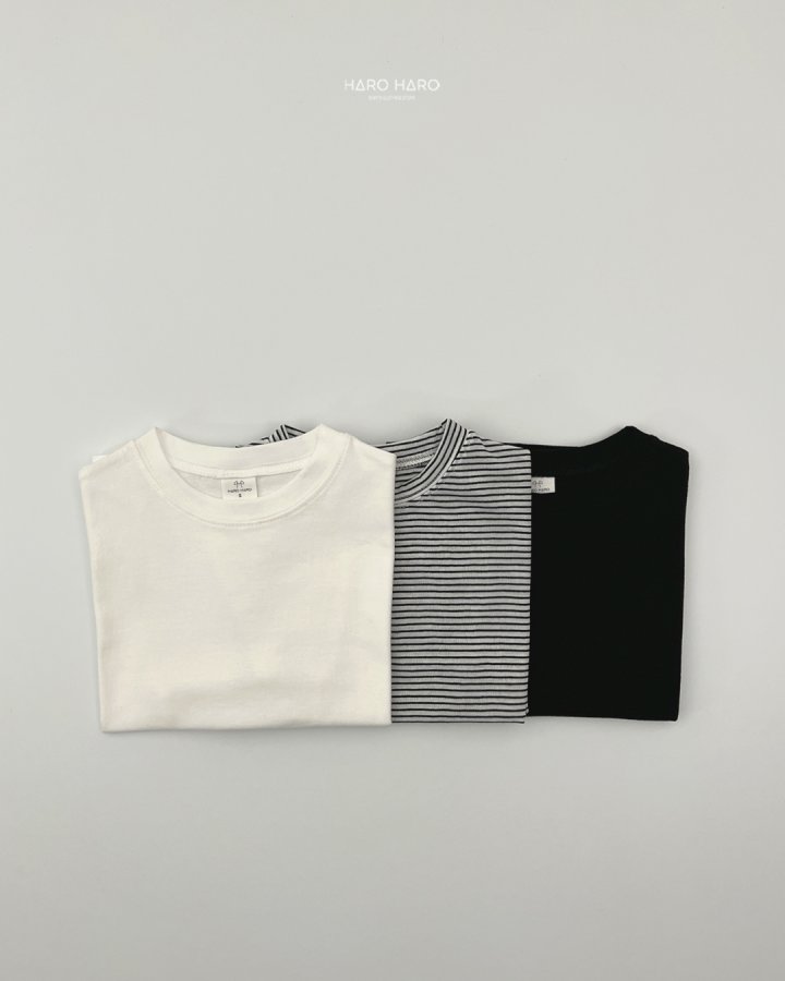 Haro Haro - Korean Children Fashion - #kidsshorts - Essential Tee (set of 3) - 7