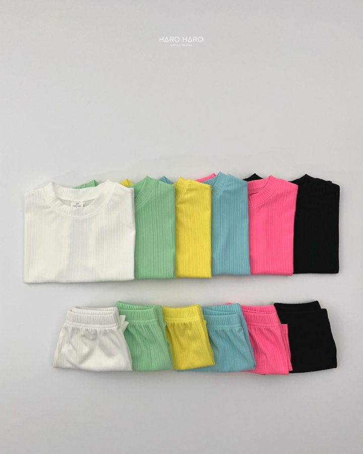Haro Haro - Korean Children Fashion - #kidsstore - Pleated Top Bottom Set - 8