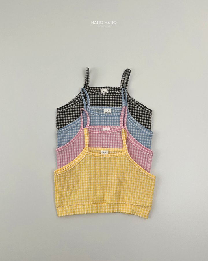 Haro Haro - Korean Children Fashion - #kidsstore - Petite Check Bustier - 2