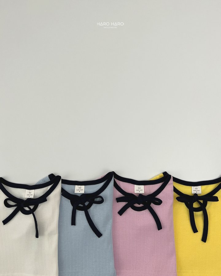 Haro Haro - Korean Children Fashion - #kidsstore - Lovely Raglan Ribbon Tee - 5