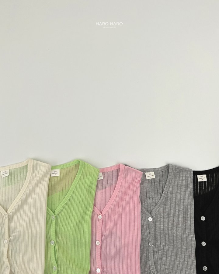 Haro Haro - Korean Children Fashion - #kidzfashiontrend - V-Neck Pleated Cardigan - 5