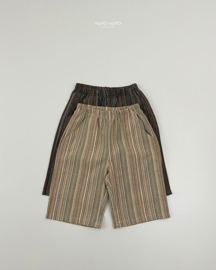 Haro Haro - Korean Children Fashion - #kidzfashiontrend - Bell Stripe Pants - 2