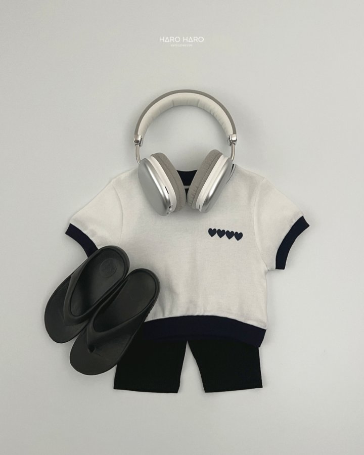 Haro Haro - Korean Children Fashion - #kidzfashiontrend - 4 Heart Short Sweatshirts - 10