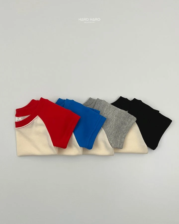 Haro Haro - Korean Children Fashion - #kidzfashiontrend - Retro Raglan Short Tee - 7