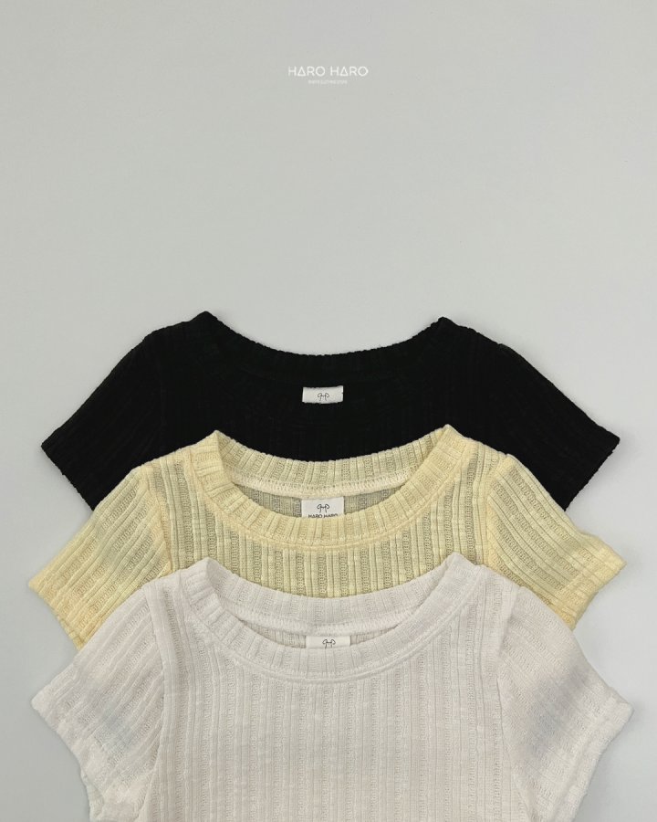 Haro Haro - Korean Children Fashion - #kidsstore - Link Semi Crop Tee - 4
