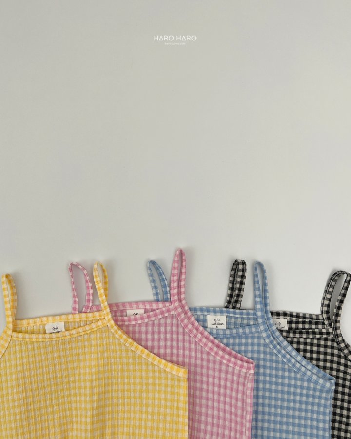Haro Haro - Korean Children Fashion - #littlefashionista - Petite Check Bustier - 5