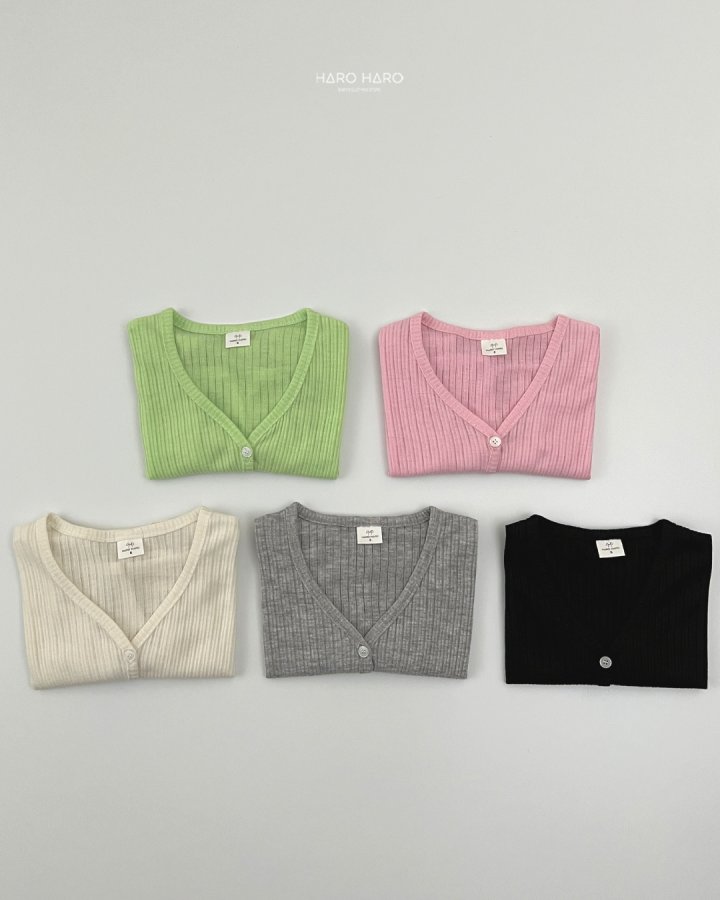 Haro Haro - Korean Children Fashion - #magicofchildhood - V-Neck Pleated Cardigan - 8