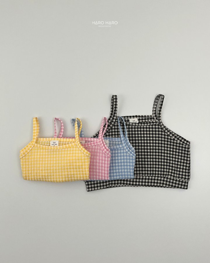 Haro Haro - Korean Children Fashion - #magicofchildhood - Petite Check Bustier - 6