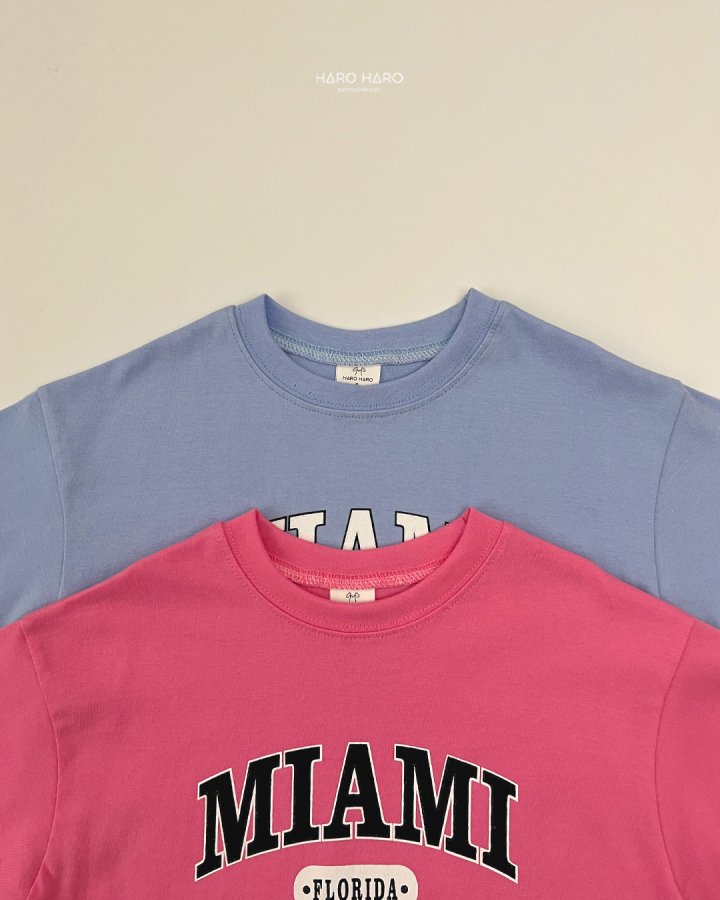 Haro Haro - Korean Children Fashion - #littlefashionista - (Kids) Miami Tee - 4