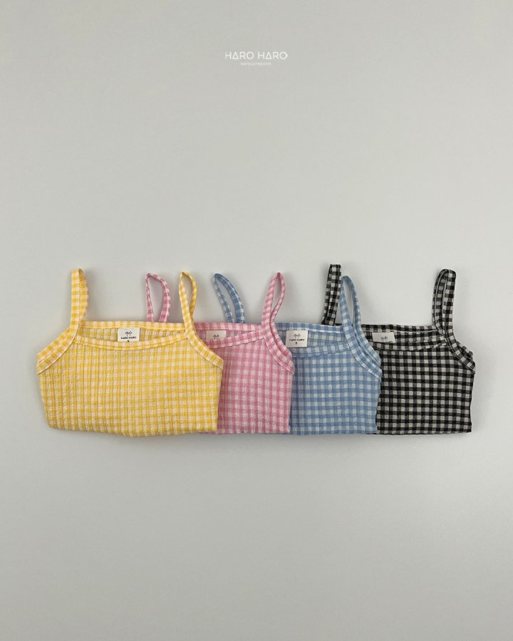 Haro Haro - Korean Children Fashion - #minifashionista - Petite Check Bustier - 7
