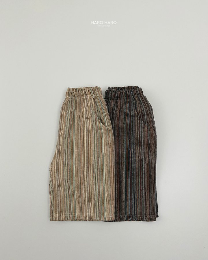 Haro Haro - Korean Children Fashion - #minifashionista - Bell Stripe Pants - 6