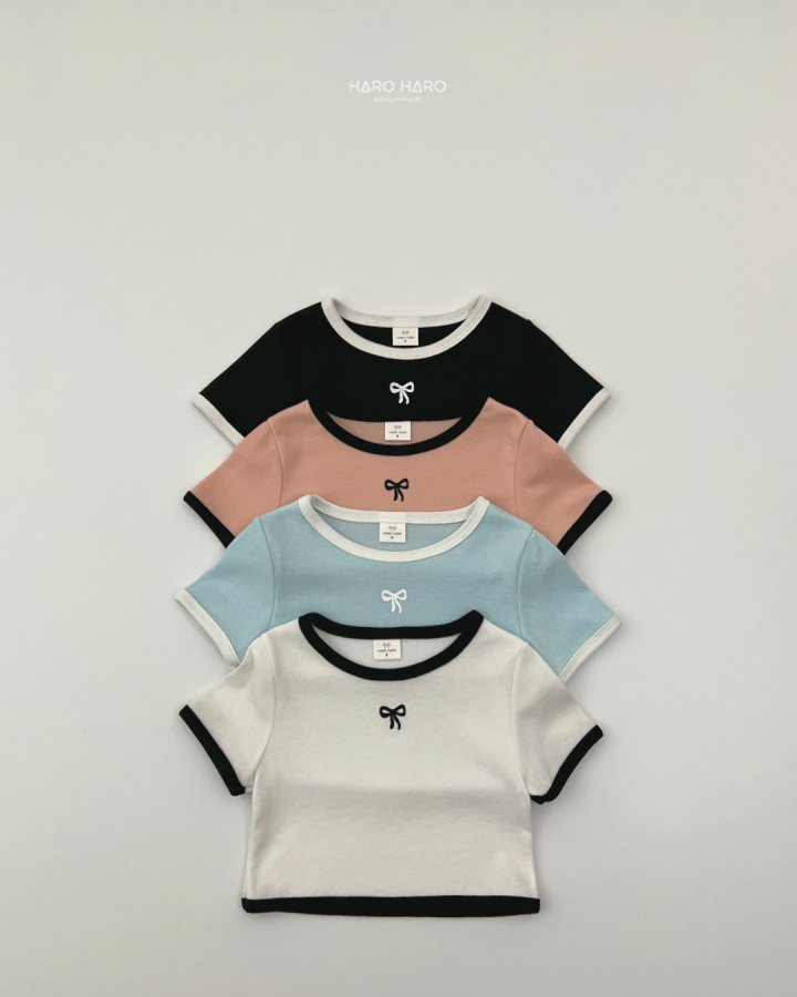 Haro Haro - Korean Children Fashion - #minifashionista - Ribbon Tee - 2