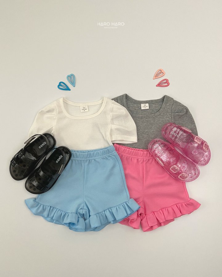 Haro Haro - Korean Children Fashion - #minifashionista - Very Good Rib Puff Tee - 9