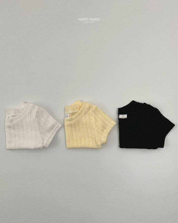 Haro Haro - Korean Children Fashion - #minifashionista - Link Semi Crop Tee - 8