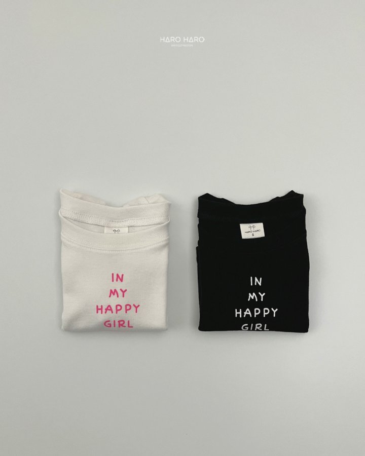 Haro Haro - Korean Children Fashion - #minifashionista - Lettering Semi Crop Tee - 7