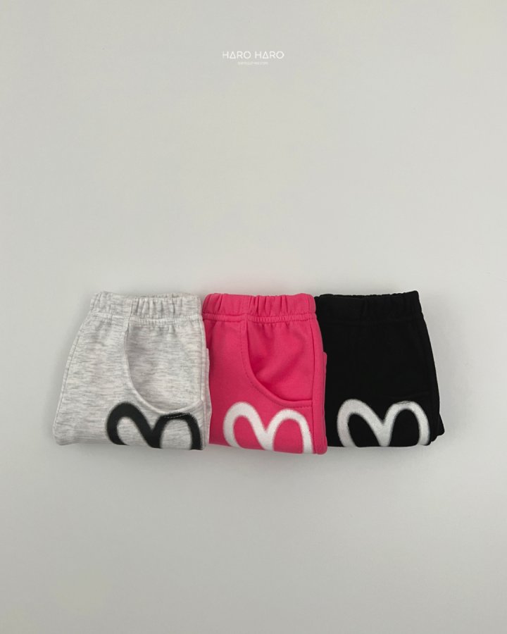Haro Haro - Korean Children Fashion - #minifashionista - (Kids) Printed Heart Pants - 9