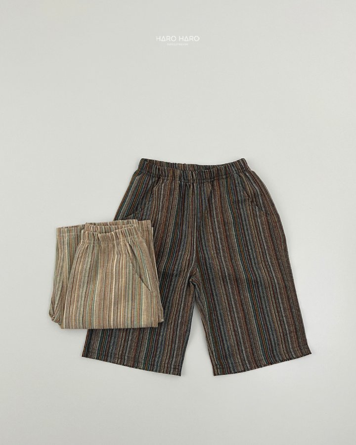 Haro Haro - Korean Children Fashion - #prettylittlegirls - Bell Stripe Pants - 7