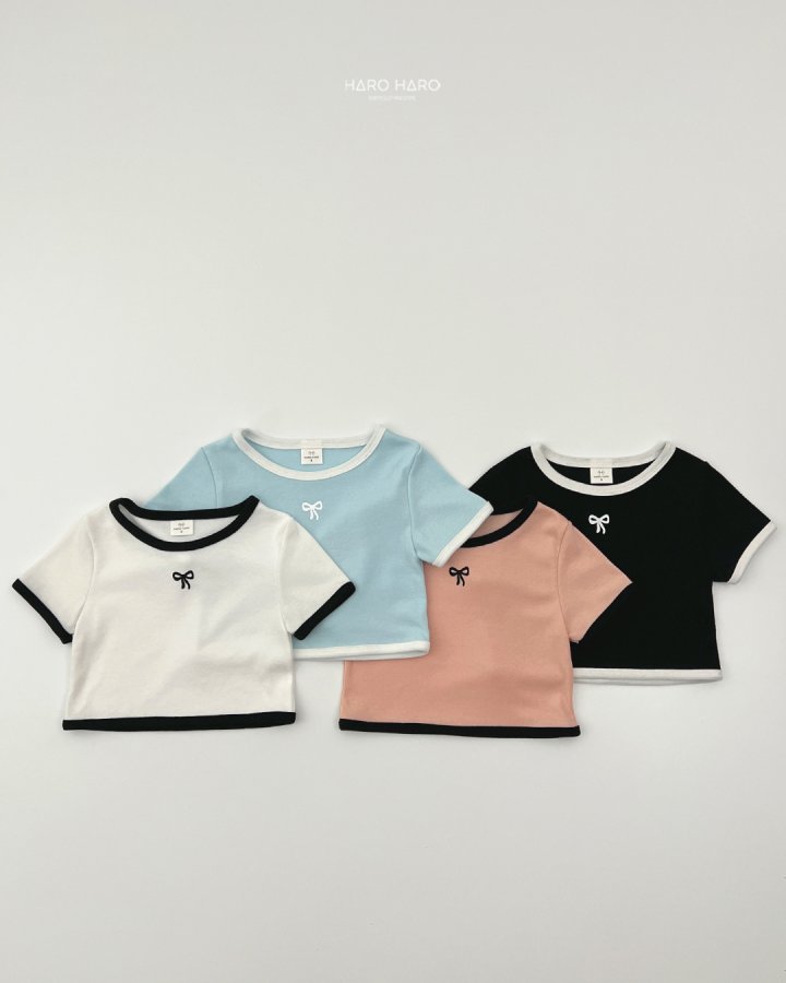 Haro Haro - Korean Children Fashion - #prettylittlegirls - Ribbon Tee - 3