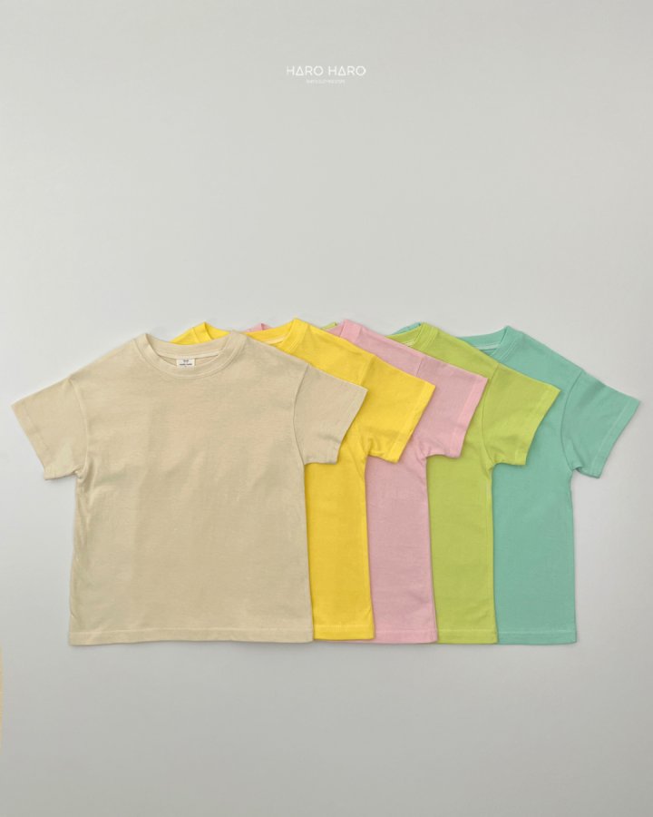 Haro Haro - Korean Children Fashion - #prettylittlegirls - Summer Pastel Tee - 3