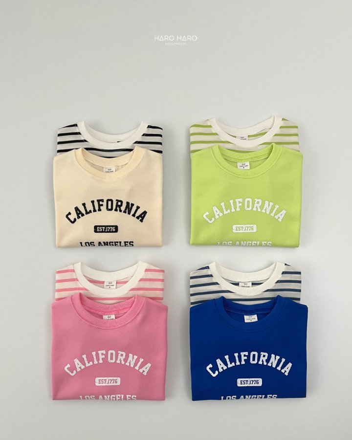 Haro Haro - Korean Children Fashion - #prettylittlegirls - (1+1) California Summer Sweatshirts - 10