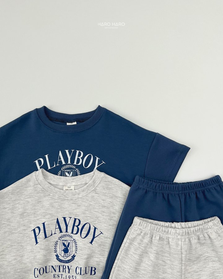 Haro Haro - Korean Children Fashion - #toddlerclothing - Playboy Top Bottom Set - 4