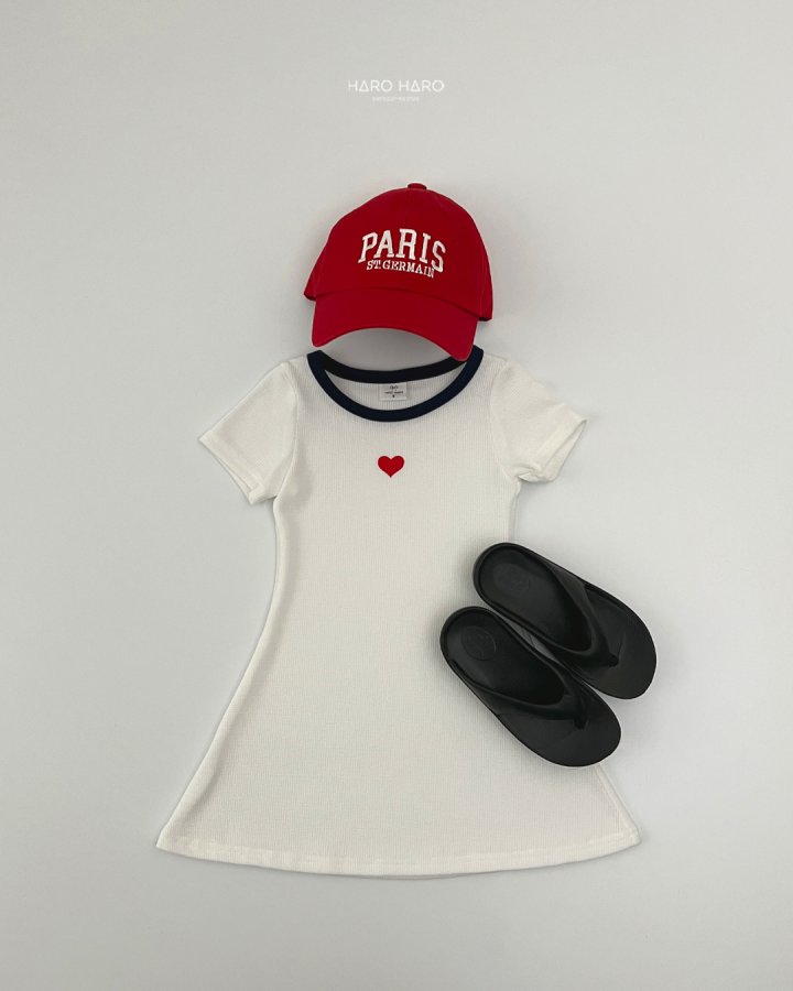 Haro Haro - Korean Children Fashion - #stylishchildhood - Heart Raglan One-piece - 9