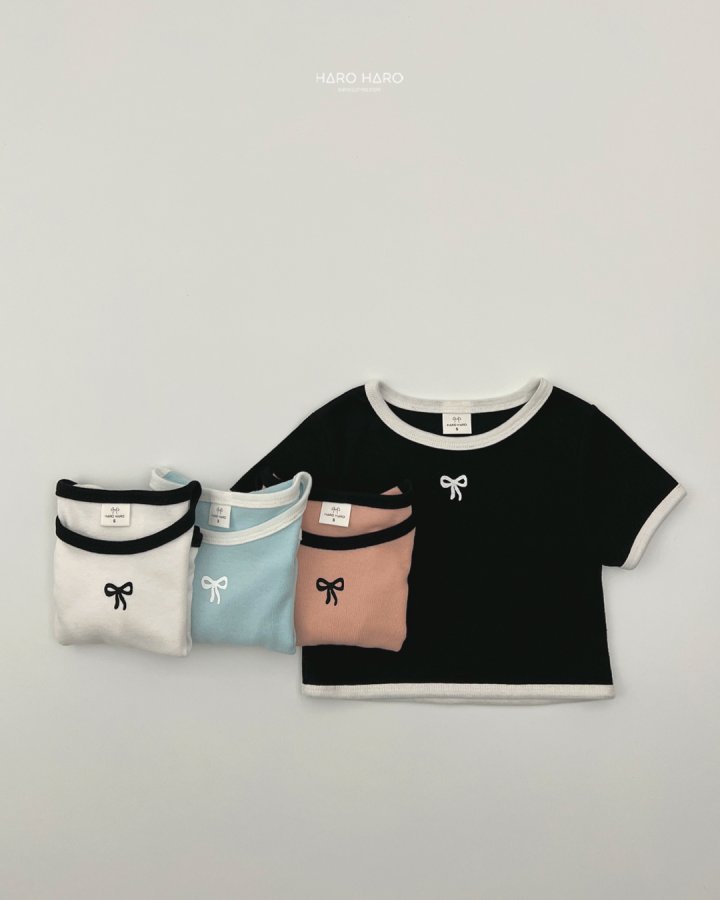 Haro Haro - Korean Children Fashion - #stylishchildhood - Ribbon Tee - 6