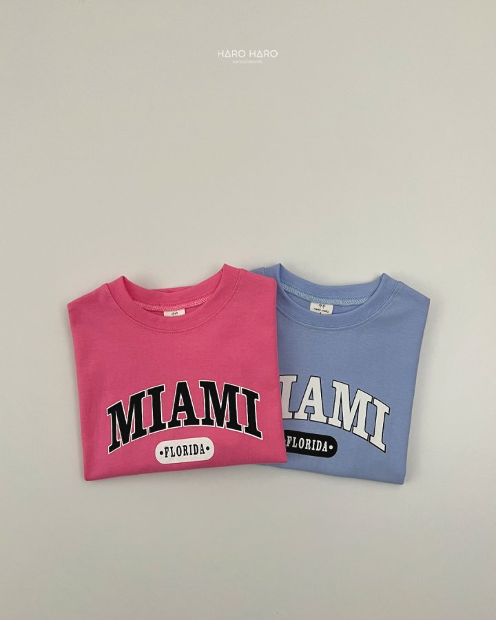Haro Haro - Korean Children Fashion - #toddlerclothing - (Kids) Miami Tee - 8