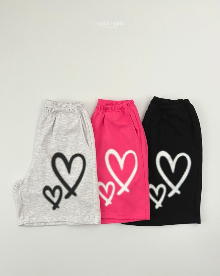 Haro Haro - Korean Women Fashion - #momslook - (Adult) Printed Heart Pants - 9