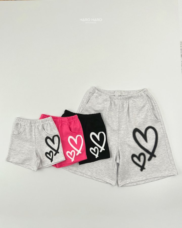 Haro Haro - Korean Women Fashion - #thatsdarling - (Adult) Printed Heart Pants - 7