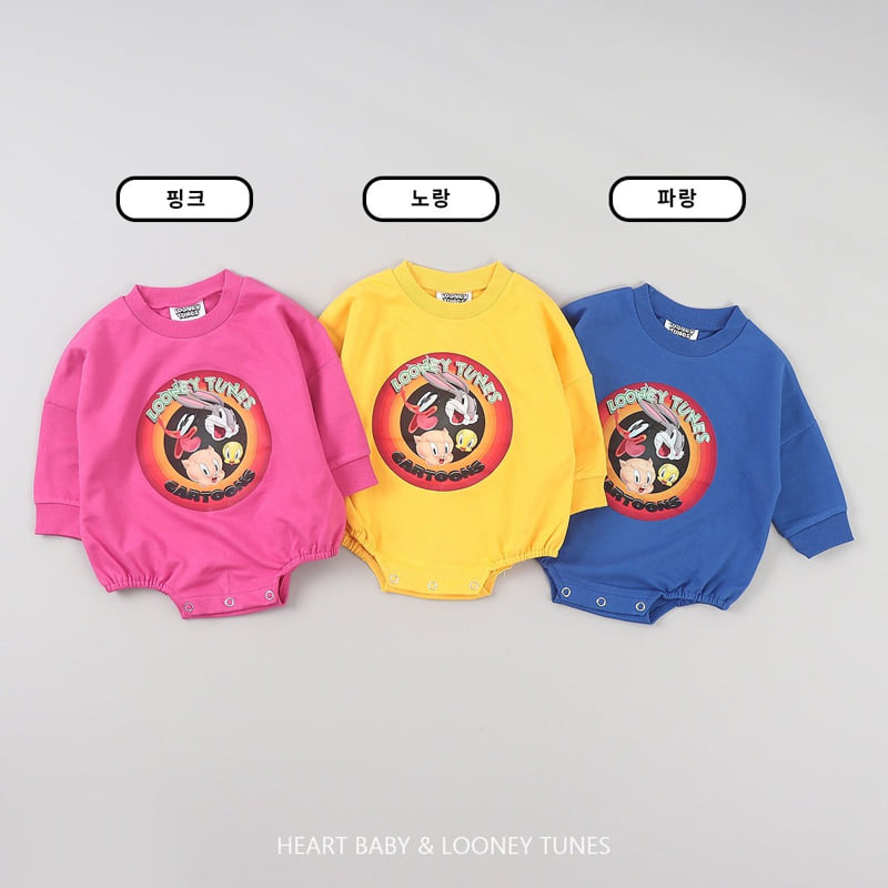 Heart Baby - Korean Baby Fashion - #onlinebabyshop - Looney Suit