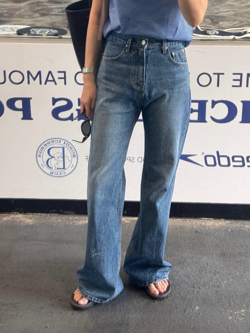 Heil - Korean Women Fashion - #momslook - Rose Denim Pants - 9