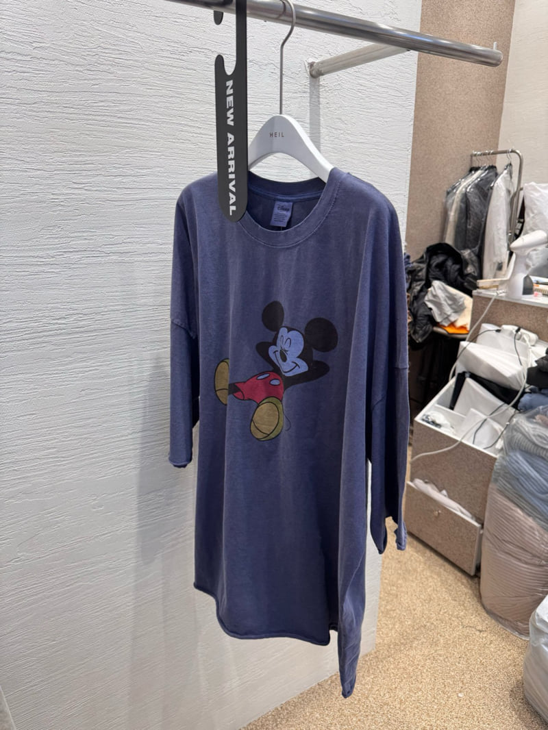 Heil - Korean Women Fashion - #romanticstyle - Pigment Sleeping Tee - 3
