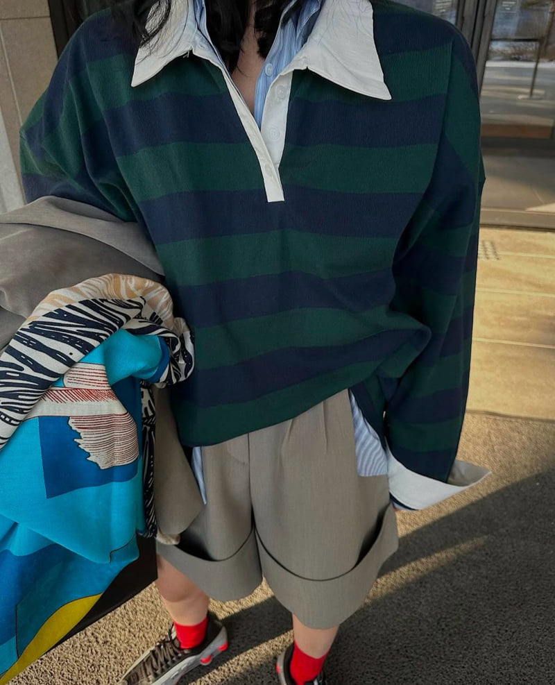 Heil - Korean Women Fashion - #thatsdarling - Stripe Shirt - 7