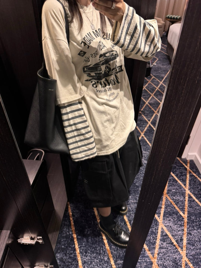 Heil - Korean Women Fashion - #thelittlethings - Pigment Motor Stripe Tee - 9