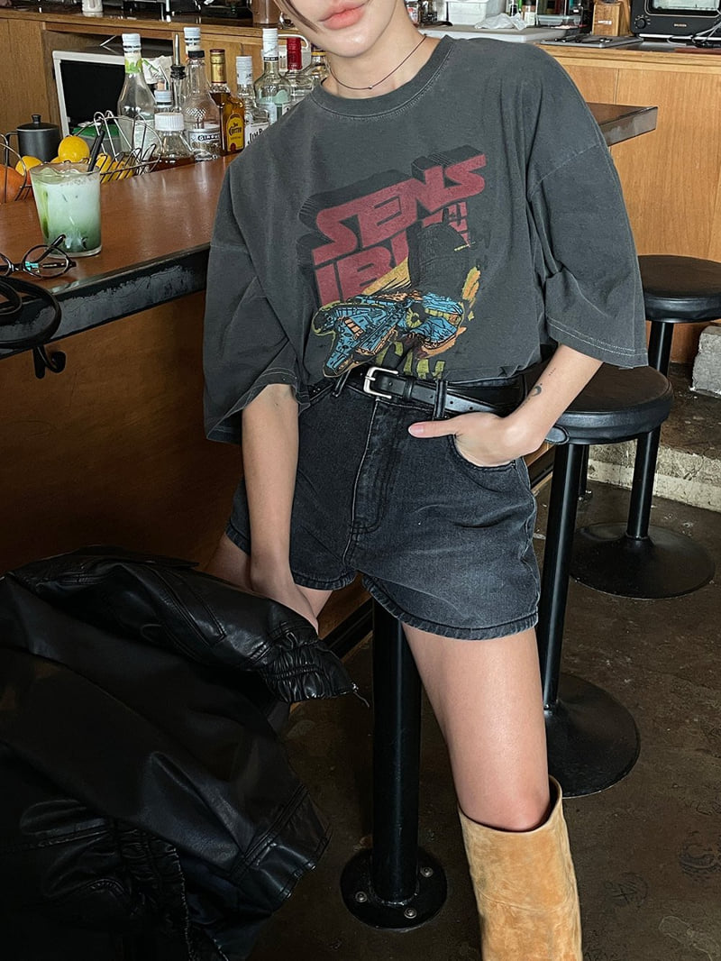 Heil - Korean Women Fashion - #vintageinspired - Pigment Sensible Tee - 11