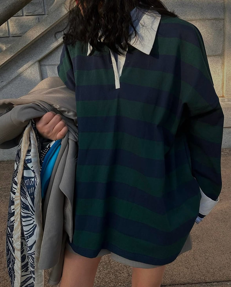 Heil - Korean Women Fashion - #vintageinspired - Stripe Shirt
