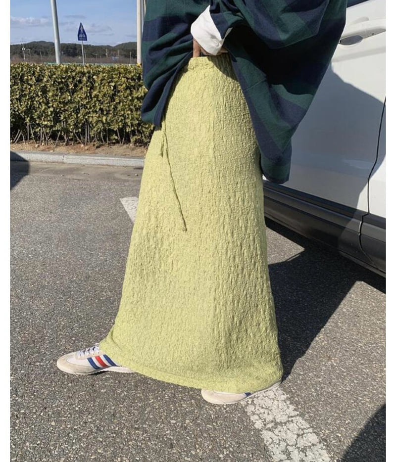 Heil - Korean Women Fashion - #vintageinspired - Yoru Maxi Skirt - 4