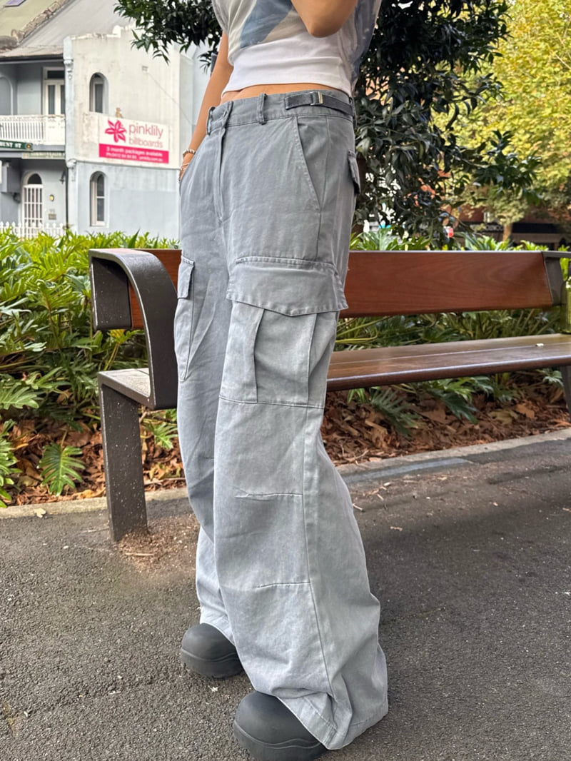 Heil - Korean Women Fashion - #womensfashion - Pigment Cargo Pants - 5