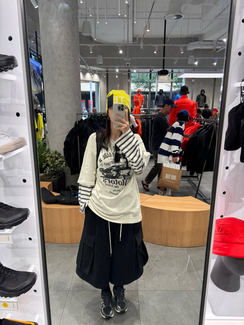 Heil - Korean Women Fashion - #womensfashion - Pigment Motor Stripe Tee - 11
