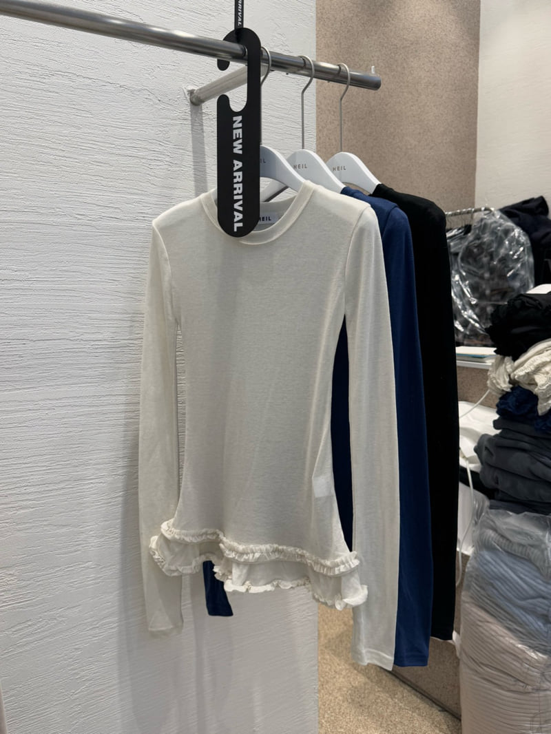 Heil - Korean Women Fashion - #womensfashion - Water Frill Tee - 9