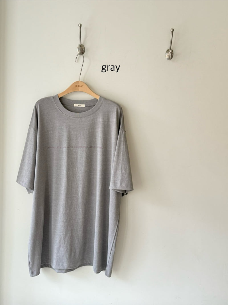Hiyann - Korean Women Fashion - #shopsmall - Pigment Retro Tee - 4