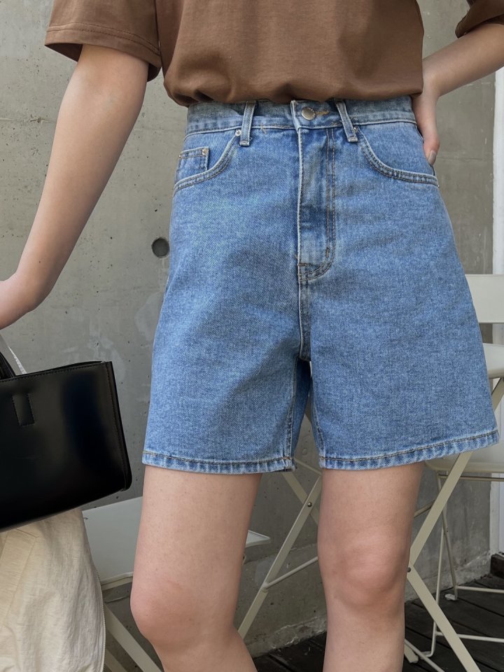 I'm here - Korean Women Fashion - #womensfashion - Denim Half Pants - 5
