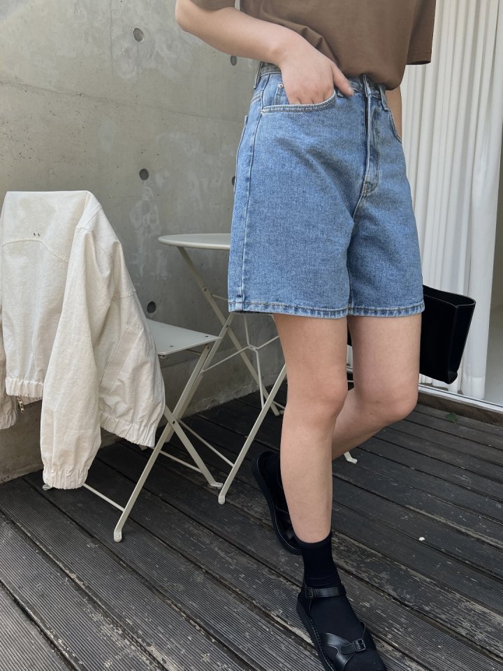 I'm here - Korean Women Fashion - #womensfashion - Denim Half Pants - 7