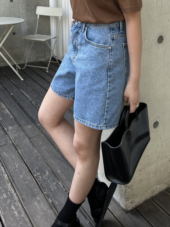 I'm here - Korean Women Fashion - #womensfashion - Denim Half Pants - 9