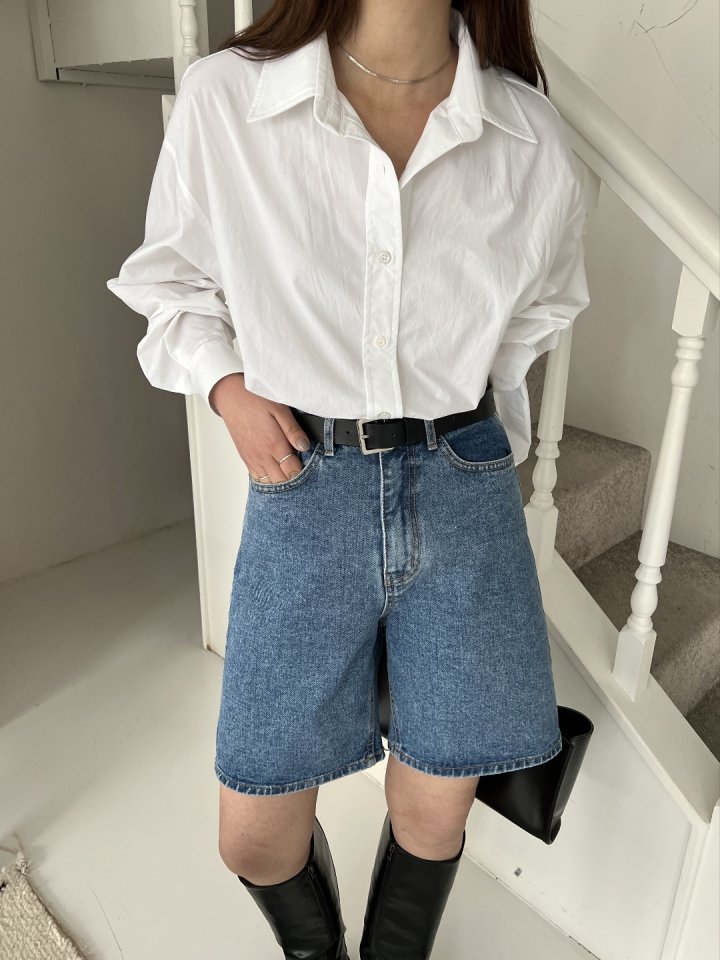 I'm here - Korean Women Fashion - #womensfashion - Denim Shorts - 2