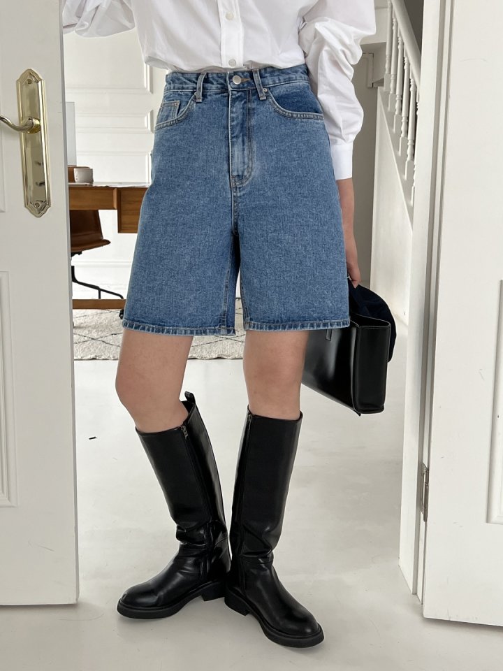 I'm here - Korean Women Fashion - #womensfashion - Denim Shorts - 6