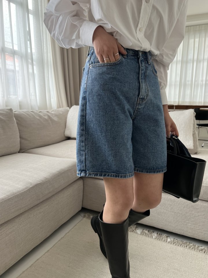 I'm here - Korean Women Fashion - #womensfashion - Denim Shorts - 8