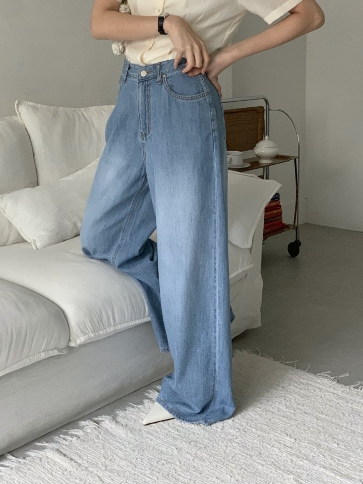 I'm here - Korean Women Fashion - #womensfashion - 885 Wide Denim Pants - 10